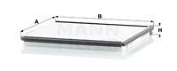 Raitisilmasuodatin MANN-FILTER CU 2225