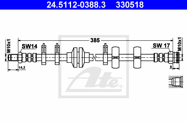 Jarruletku ATE 24.5112-0388.3