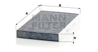 Raitisilmasuodatin MANN-FILTER CUK 2940