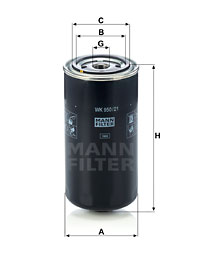 Polttoainesuodatin MANN-FILTER WK 950/21