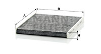 Raitisilmasuodatin MANN-FILTER CUK 2026