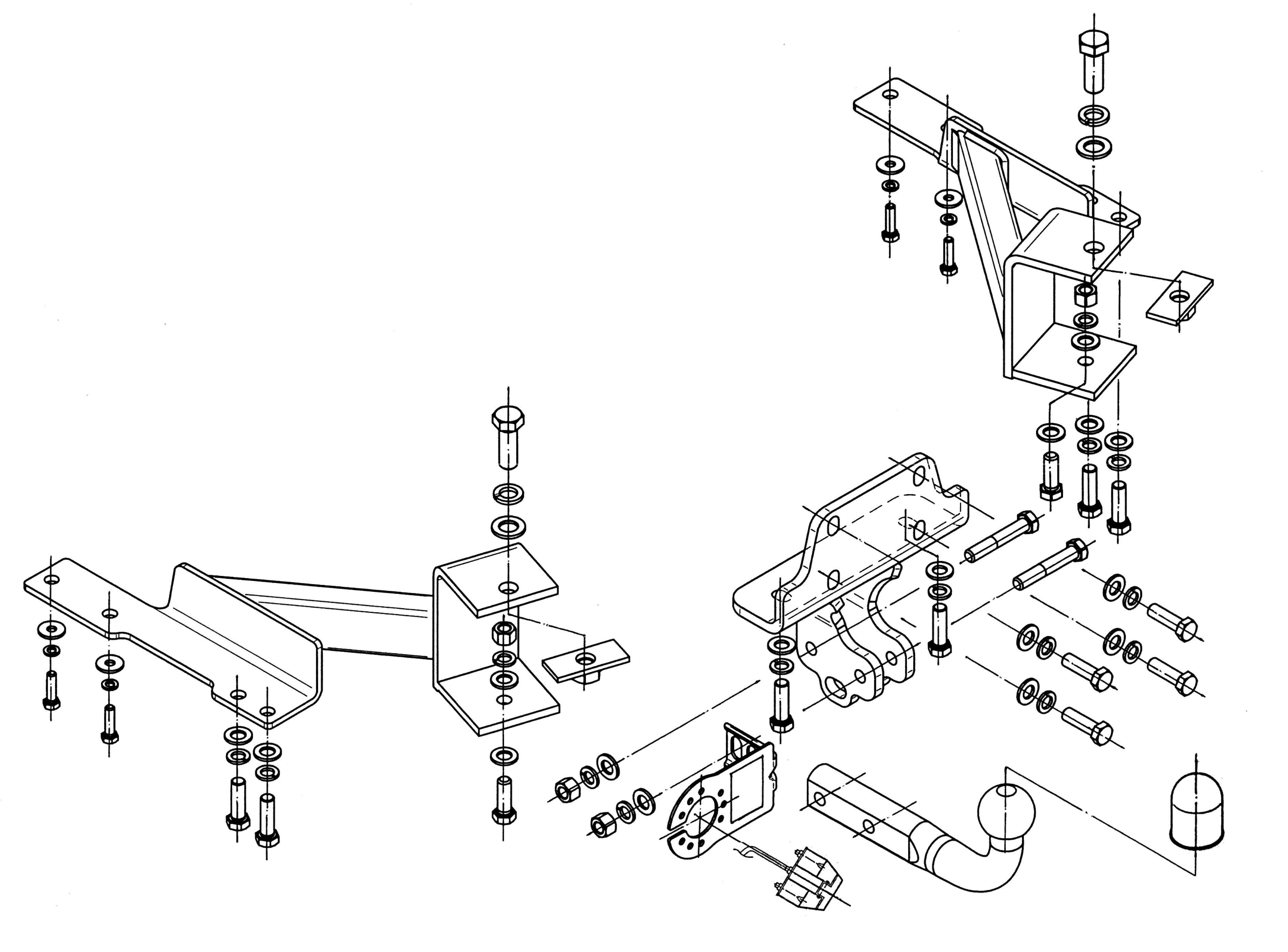Vetokoukku STEINHOF STT-167 Toyota Land Cruiser '02-09