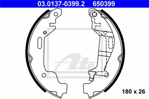 Jarrukenkäsarja, Taka-akseli, OPEL AGILA, VAUXHALL AGILA Mk I, 47 05 128, 47 06 273, 47 06 834, 9209090, 9212698, 9214834