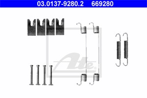 Tarvikesarja, jarrukengät, Taka-akseli, DAIHATSU,NISSAN,RENAULT,TOYOTA, 04942-0D050, 44090-AX625, 77 01 208 356