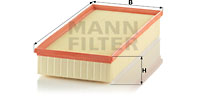Ilmansuodatin MANN-FILTER C 39 002
