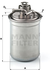 Polttoainesuodatin MANN-FILTER WK 823/3 x