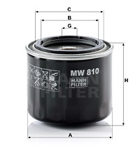 Öljynsuodatin MANN-FILTER MW 810