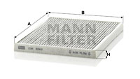 Raitisilmasuodatin MANN-FILTER CUK 2243