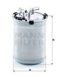 Polttoainesuodatin MANN-FILTER WK 823/2