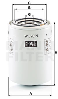 Polttoainesuodatin MANN-FILTER WK 9059