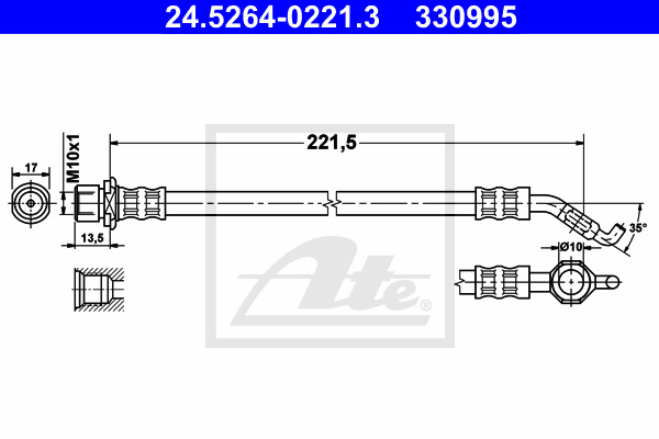 Jarruletku ATE 24.5264-0221.3