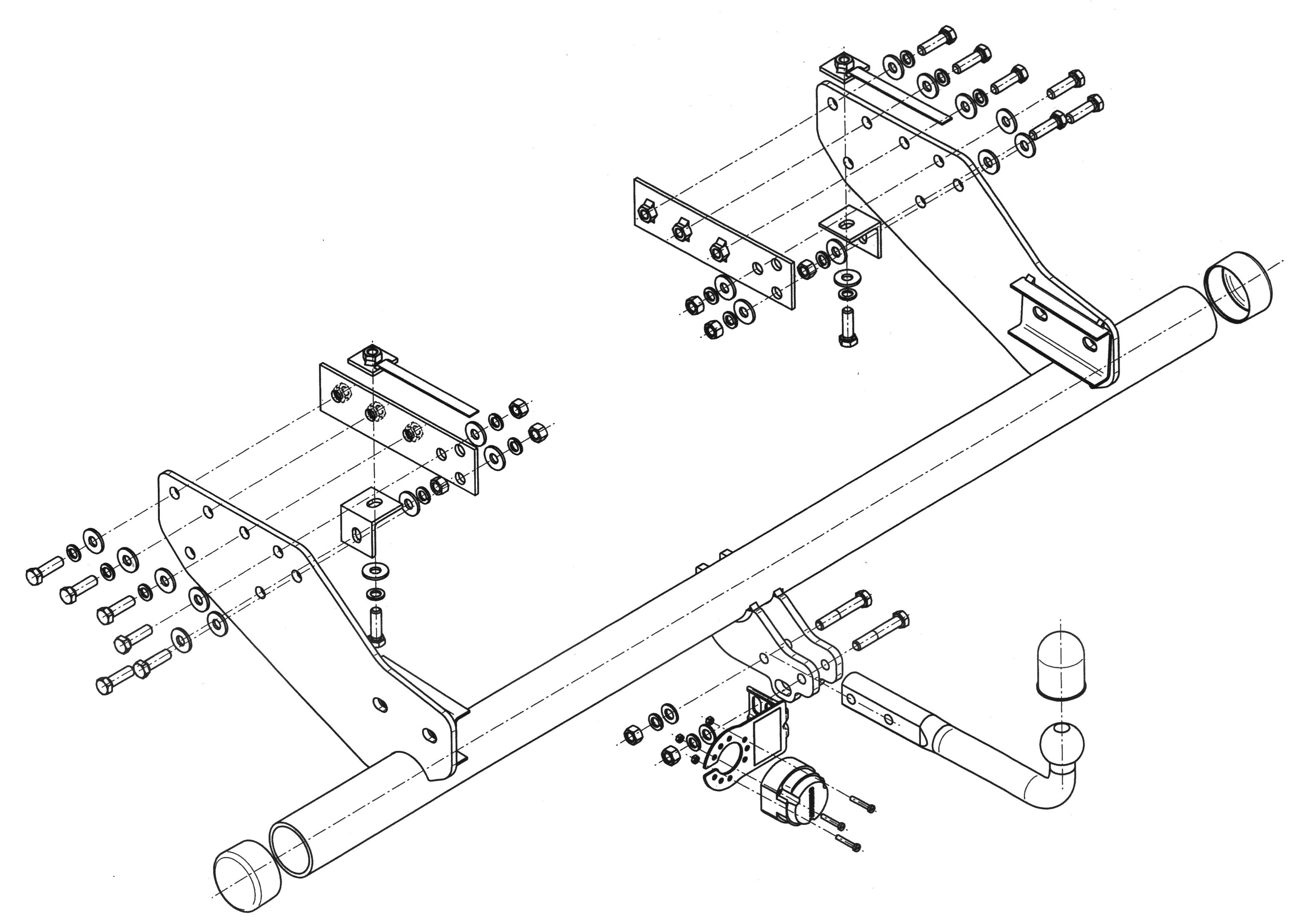 Vetokoukku STEINHOF STM-336 Mitsubishi L200 '04-