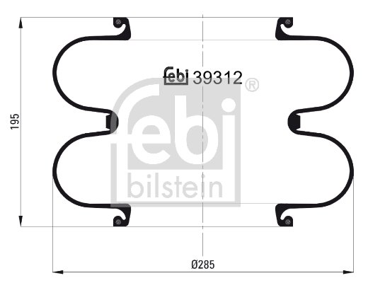 Metallipalje, ilmajousitus FEBI BILSTEIN 39312