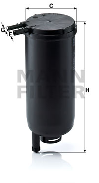 Polttoainesuodatin MANN-FILTER WK 939/14 x
