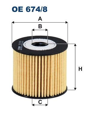 Öljynsuodatin FILTRON OE 674/8