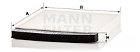 Raitisilmasuodatin MANN-FILTER CU 2855
