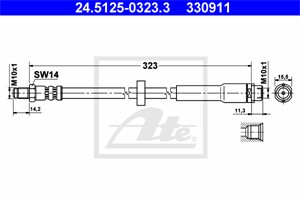 Jarruletku, Taka-akseli, AUDI A6, A6 Allroad, A6 Avant, 4F0 611 775 D, 4F0 611 775