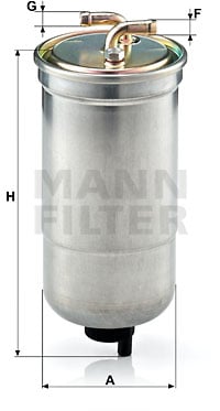Polttoainesuodatin MANN-FILTER WK 853/16