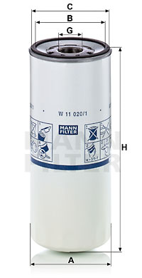 Öljynsuodatin MANN-FILTER W 11 020/1