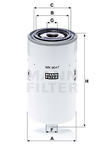 Polttoainesuodatin MANN-FILTER WK 9047