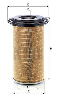 Ilmansuodatin MANN-FILTER C 24 650/7