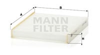 Raitisilmasuodatin MANN-FILTER CU 16 001