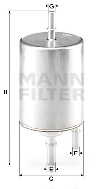 Polttoainesuodatin MANN-FILTER WK 720/4