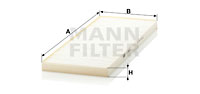 Raitisilmasuodatin MANN-FILTER CU 3935