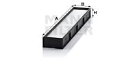 Raitisilmasuodatin MANN-FILTER CU 5041