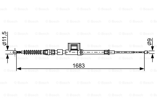 Käsijarruvaijeri BOSCH 1 987 482 645