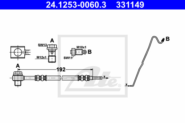 Jarruletku ATE 24.1253-0060.3
