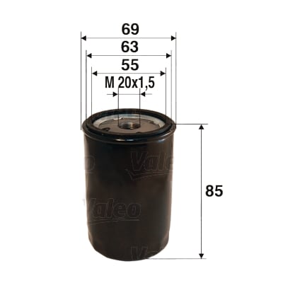 Öljynsuodatin VALEO 586013