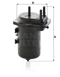 Polttoainesuodatin MANN-FILTER WK 939/6