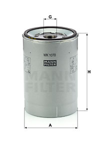 Polttoainesuodatin MANN-FILTER WK 1070 x
