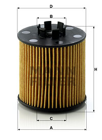 Öljynsuodatin MANN-FILTER HU 712/6 x