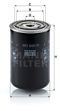 Öljynsuodatin MANN-FILTER WD 940/19