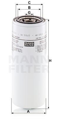 Polttoainesuodatin MANN-FILTER WK 970/2