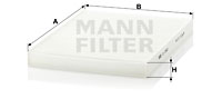 Raitisilmasuodatin MANN-FILTER CU 2882