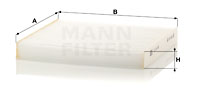 Raitisilmasuodatin MANN-FILTER CU 24 006