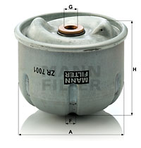 Öljynsuodatin MANN-FILTER ZR 7001