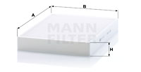 Raitisilmasuodatin MANN-FILTER CU 34 003