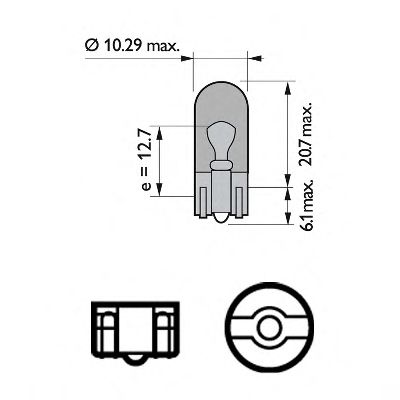 Polttimo, vilkkuvalo PHILIPS 12396NAB2