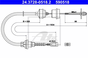 Vaijeri, kytkimen käyttö, CITROËN,FIAT,PEUGEOT, 1310131080, 1318447080, 2150 J2, 2150 T5