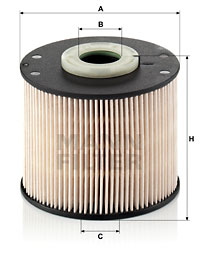 Polttoainesuodatin MANN-FILTER PU 927 x