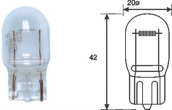 Takavalo, polttimo MAGNETI MARELLI 002052200000