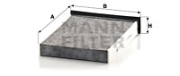 Raitisilmasuodatin MANN-FILTER CUK 2316