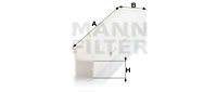 Raitisilmasuodatin MANN-FILTER CU 4727