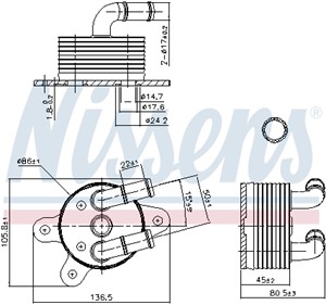 Öljynjäähdytin, automaattivaihteisto, MAZDA 3, 3 Sedan, 6 Kombi, 6 Sedan, CX-3, CX-5, FZ01199F0, FZ0219946, FZ21199F3