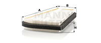 Raitisilmasuodatin MANN-FILTER CU 17 003