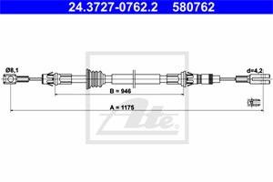 Vaijeri, käsijarru, Edessä, NISSAN,OPEL,RENAULT,VAUXHALL, 36402-00QAA, 44 03 487, 45 00 250, 77 00 311 216, 9111487, 9160550